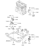Diagram for Kia Rondo Engine Mount Bracket - 218102G000