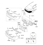 Diagram for 2009 Kia Optima Bumper - 866112G500