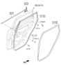 Diagram for 2018 Kia Soul EV Weather Strip - 83130B2000GA6