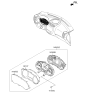 Diagram for 2015 Kia Soul EV Instrument Cluster - 94003E4300