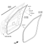 Diagram for Kia Soul EV Weather Strip - 82210B2000