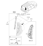 Diagram for 2016 Kia Soul EV Light Socket - 92450E4000