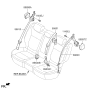 Diagram for 2017 Kia Soul EV Seat Belt - 89830E4000GA6