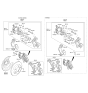 Diagram for 2015 Kia Soul EV Brake Pad Set - 58302E4A50
