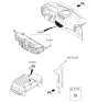 Diagram for 2018 Kia Soul EV Blower Control Switches - 97250E4060