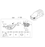 Diagram for Kia Soul EV Headlight Cover - 56416E4000