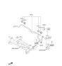 Diagram for Kia Forte Sway Bar Bracket - 54815B2050