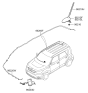 Diagram for 2015 Kia Soul EV Antenna - 96210B2000