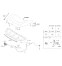 Diagram for Kia Soul EV Weather Strip - 86435E4000