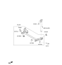 Diagram for 2016 Kia Soul EV Crossmember Bushing - 55160E4000