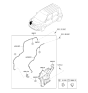 Diagram for Kia Soul EV Washer Reservoir - 98621B2000