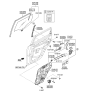 Diagram for Kia Soul EV Window Run - 83540B2000