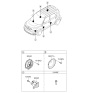 Diagram for 2016 Kia Soul EV Car Speakers - 96395E4000