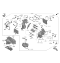 Diagram for 2020 Kia Niro EV Blend Door Actuator - 97154Q4000