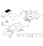 Diagram for 2020 Kia Niro EV Sun Visor - 85210G5830HGC