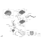 Diagram for Kia Niro EV Engine Control Module - 366010E190