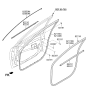 Diagram for Kia Niro EV Door Seal - 82110G5000