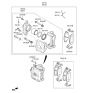 Diagram for 2020 Kia Niro EV Brake Caliper - 58110K4000