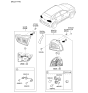 Diagram for 2022 Kia Niro EV Light Socket - 92492G5100