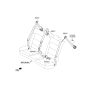 Diagram for Kia Niro EV Seat Belt - 898K0Q4000WK