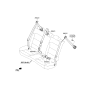 Diagram for 2021 Kia Niro EV Seat Belt - 898K0Q4000WK