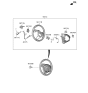 Diagram for 2022 Kia Niro EV Steering Wheel - 56111Q4200DXC