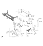 Diagram for 2022 Kia Niro EV Rear Crossmember - 55410Q4000