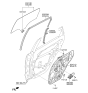 Diagram for 2022 Kia Niro EV Window Regulator - 83471Q4000