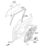 Diagram for Kia Niro EV Window Regulator - 83471Q4000