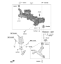 Diagram for 2021 Kia Niro EV Front Cross-Member - 62405Q4000