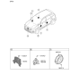 Diagram for 2018 Kia Niro Car Speakers - 96330G5000