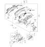 Diagram for 2000 Kia Sportage Glove Box - 0K08B64061D70