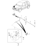 Diagram for 2001 Kia Sportage Washer Reservoir - 0K08267481A