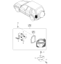 Diagram for 2001 Kia Spectra Fog Light Bulb - M997013270