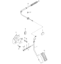 Diagram for Kia Sportage Accelerator Cable - 0K08541660E