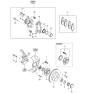 Diagram for 2000 Kia Sportage Wheel Bearing - 0K02A33061B