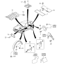 Diagram for 1997 Kia Sportage Mud Flaps - 0K01951845