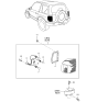 Diagram for 1997 Kia Sportage Back Up Light - 0K01B51150A