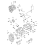 Diagram for 1997 Kia Sportage Timing Cover - 0K01217914E