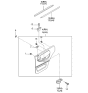 Diagram for 1997 Kia Sportage Weather Strip - 0K01872820B