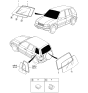 Diagram for 2000 Kia Sportage Windshield - 0K01963901G