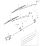 Diagram for 1998 Kia Sportage Wiper Blade - MDX5067330A