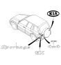 Diagram for 1997 Kia Sephia Emblem - 0K2AA51725