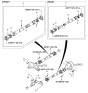 Diagram for 2000 Kia Sportage Drive Shaft - 0K01125100