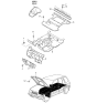 Diagram for 2002 Kia Sportage Dash Panels - 0K08A68621D