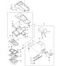 Diagram for 2001 Kia Sportage Cup Holder - 0K08B64777