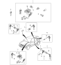 Diagram for 1998 Kia Sportage Door Lock Cylinder - 0K01H76910