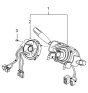 Diagram for 1998 Kia Sportage Turn Signal Switch - 0K08T66120