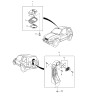 Diagram for 2000 Kia Sportage Fog Light Bulb - K997013270