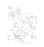 Diagram for 2000 Kia Sportage Seat Cover - 0K08A57310A70